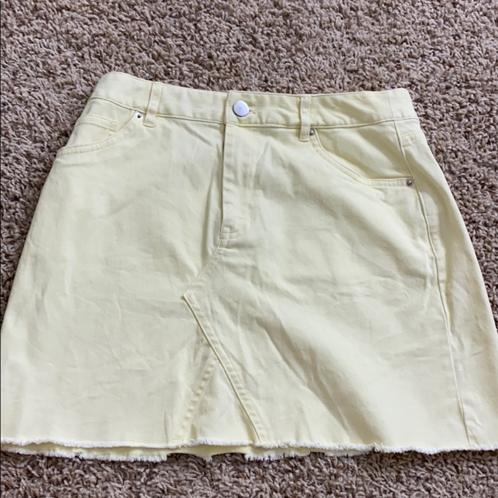 Yellow Mini Skirt